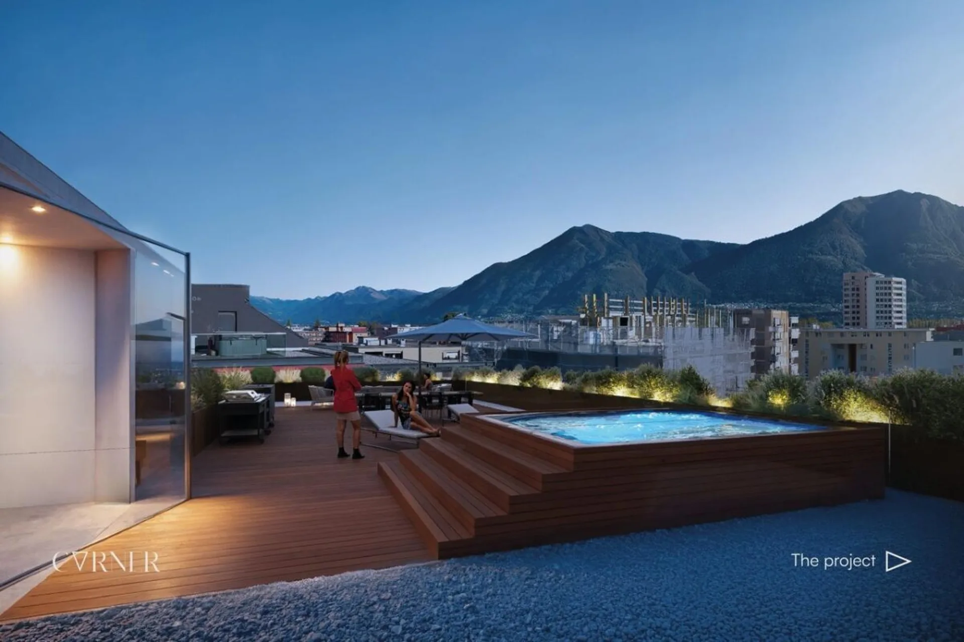 Attico 5.5 locali con grande terrazza - Nuova Residenza Corner / 5.5 Attika-Wohnung mit grosse Terrasse - Neue Residenza Corner