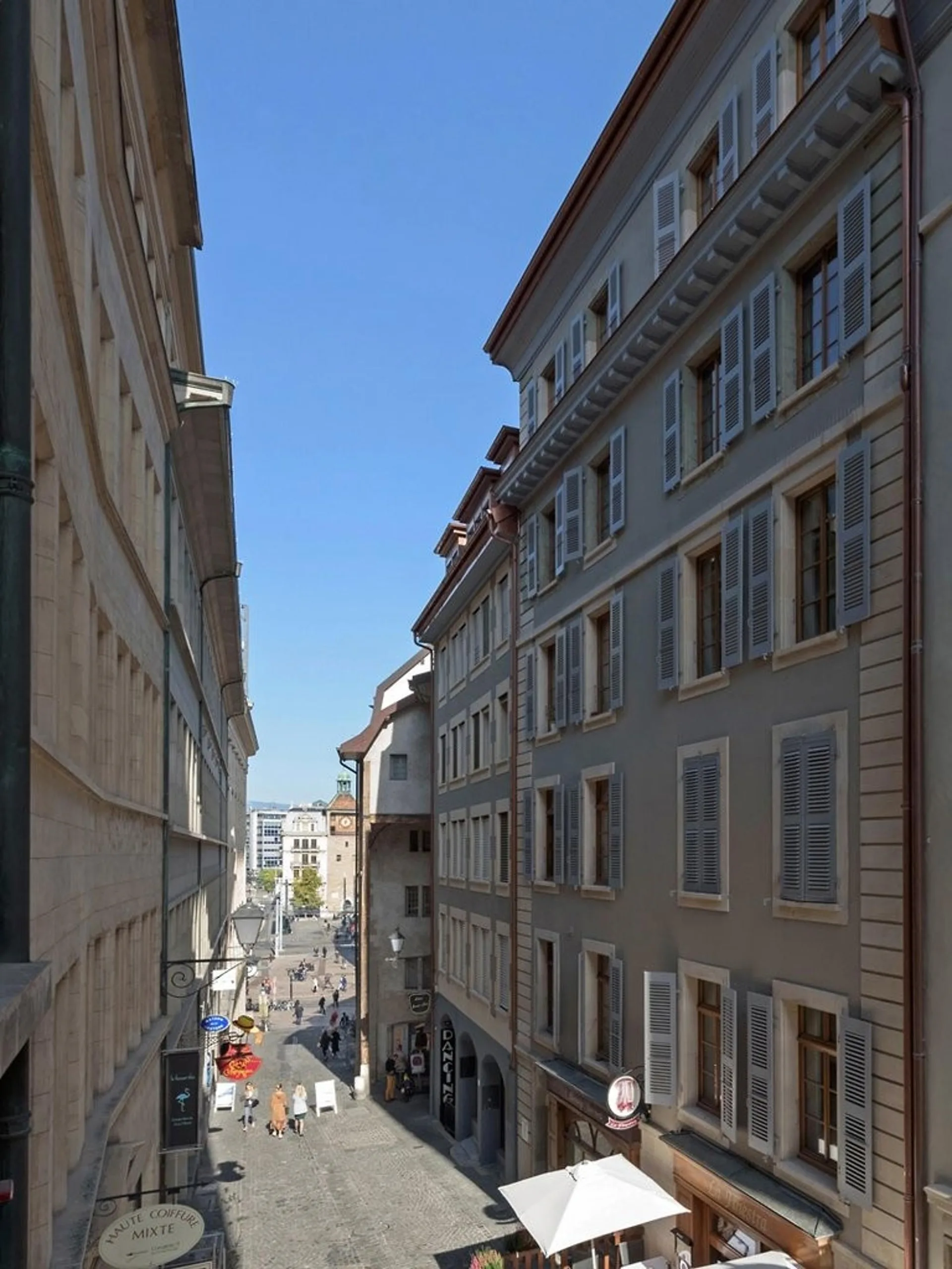 Stadtzentrum in der Ruhe