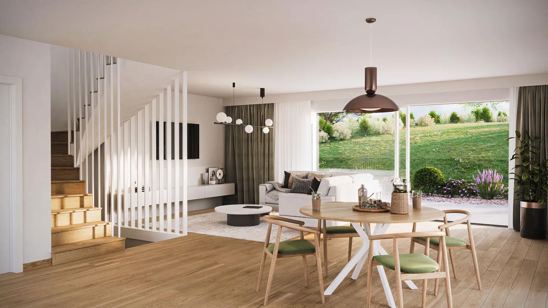"Aurora" Villa B - Magnifiques villas mitoyennes de 6 pièces avec jardin