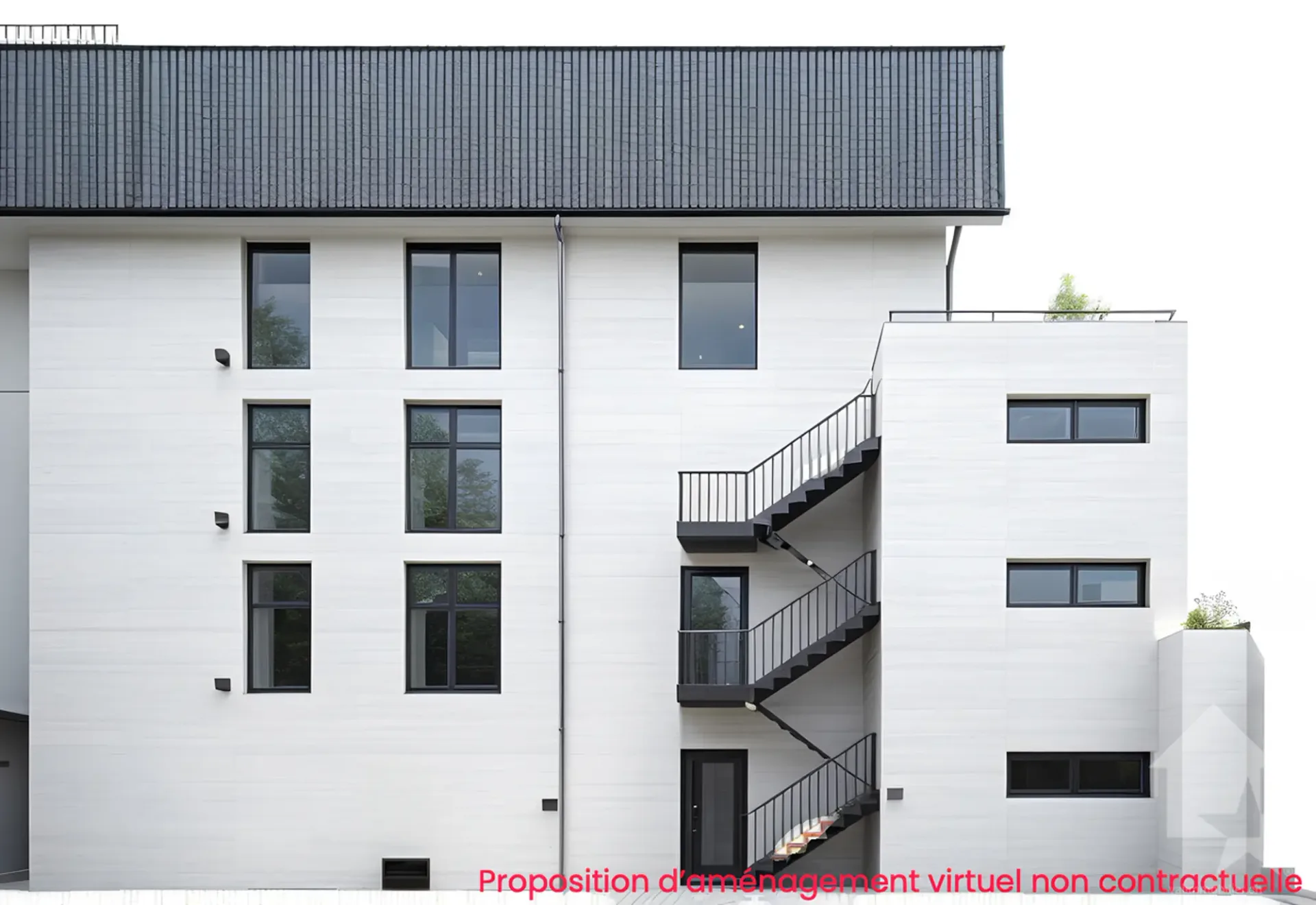 Projet de construction de 4 appartements avec permis en force