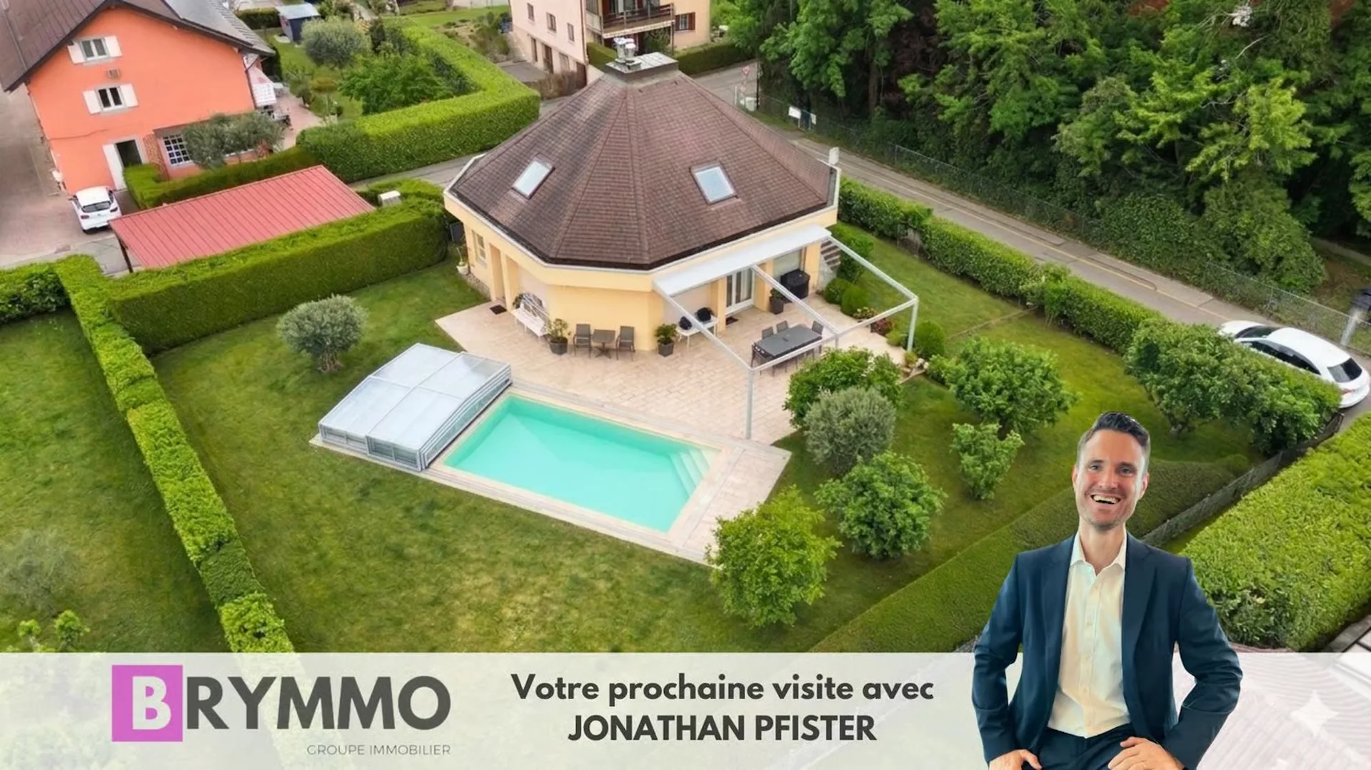 Au cœur de Rolle — Villa de 5,5 pièces avec appartement indépendant de 2 pièces et piscine