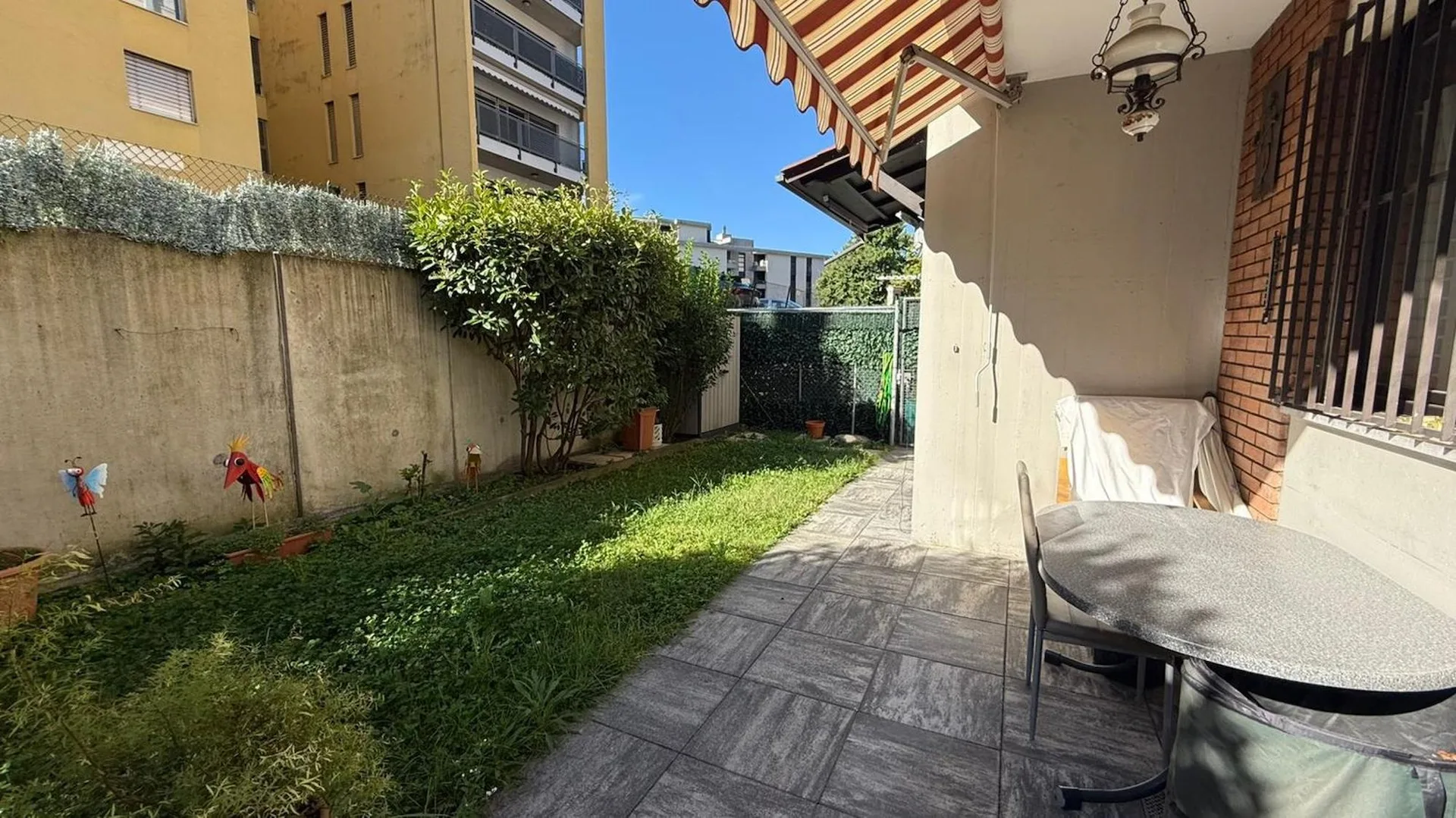 Luminoso appartamento di 4.5 locali a Pregassona con giardino
