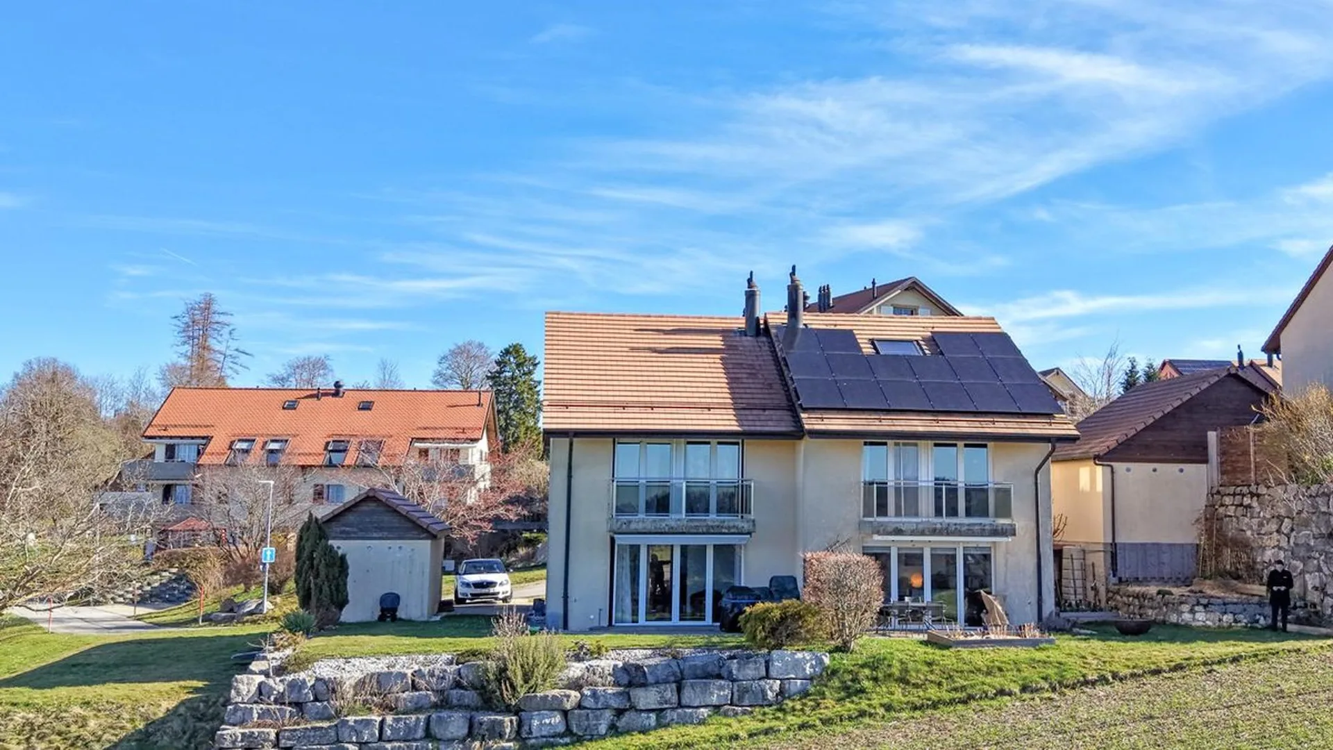 Doppelhaus mit 6,5 Zimmern und schöner Panoramablick