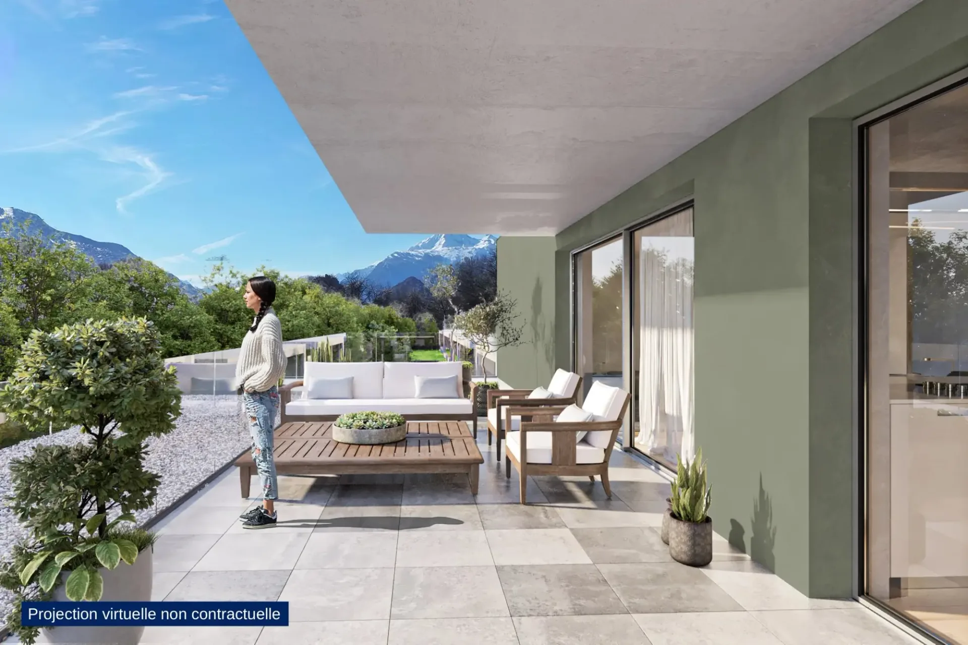 À louer dès le 01.07.2026 à Uvrier ? 2 appartements de 3.5 pièces avec terrasse