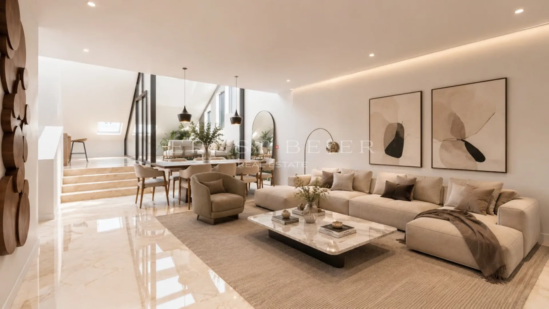 PROMOTION SUR PLANS - Magnifique duplex de standing 6 pièces avec loggia. 189m2