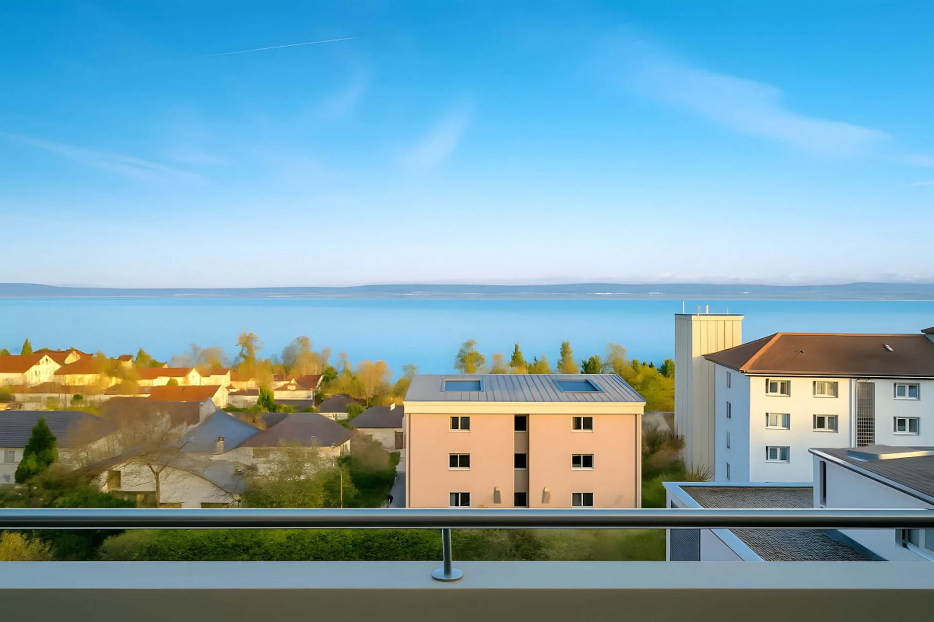 3.5 pièces lumineux surplombant le lac