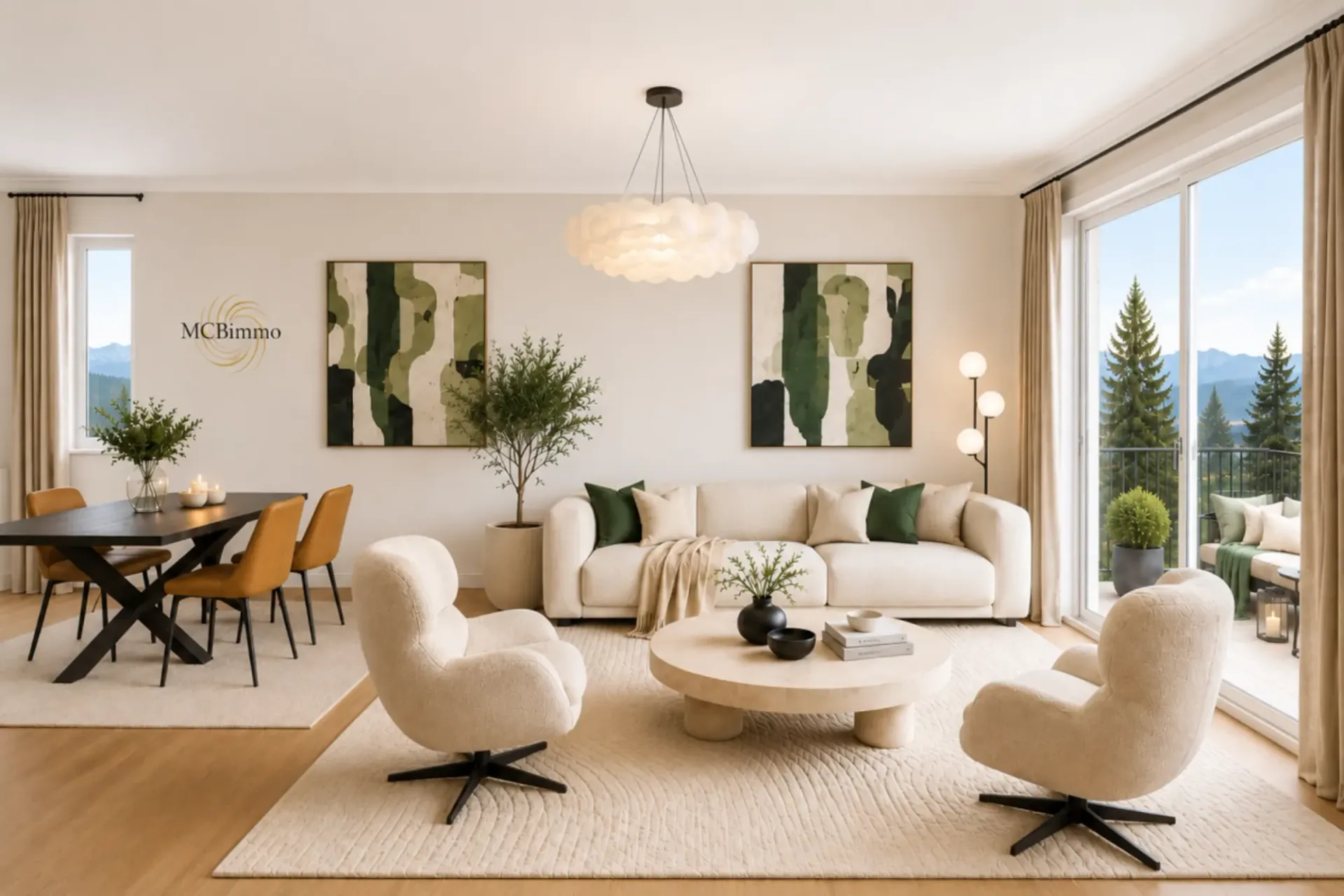 Appartement de 3.5 pieces Vue montagnes