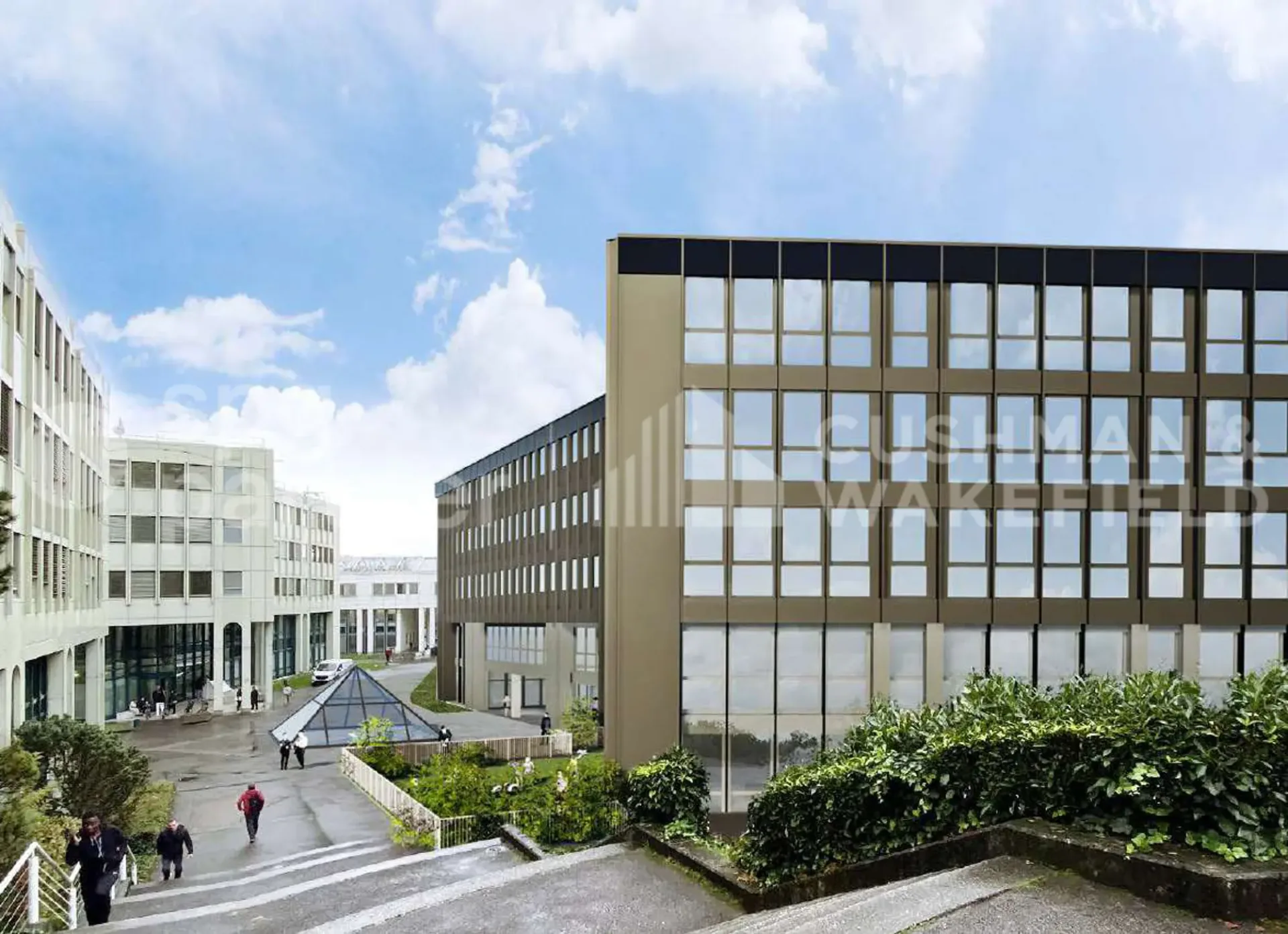 EQUINOXE Maßgeschneiderte Büroflächen mit Panoramadachgarten