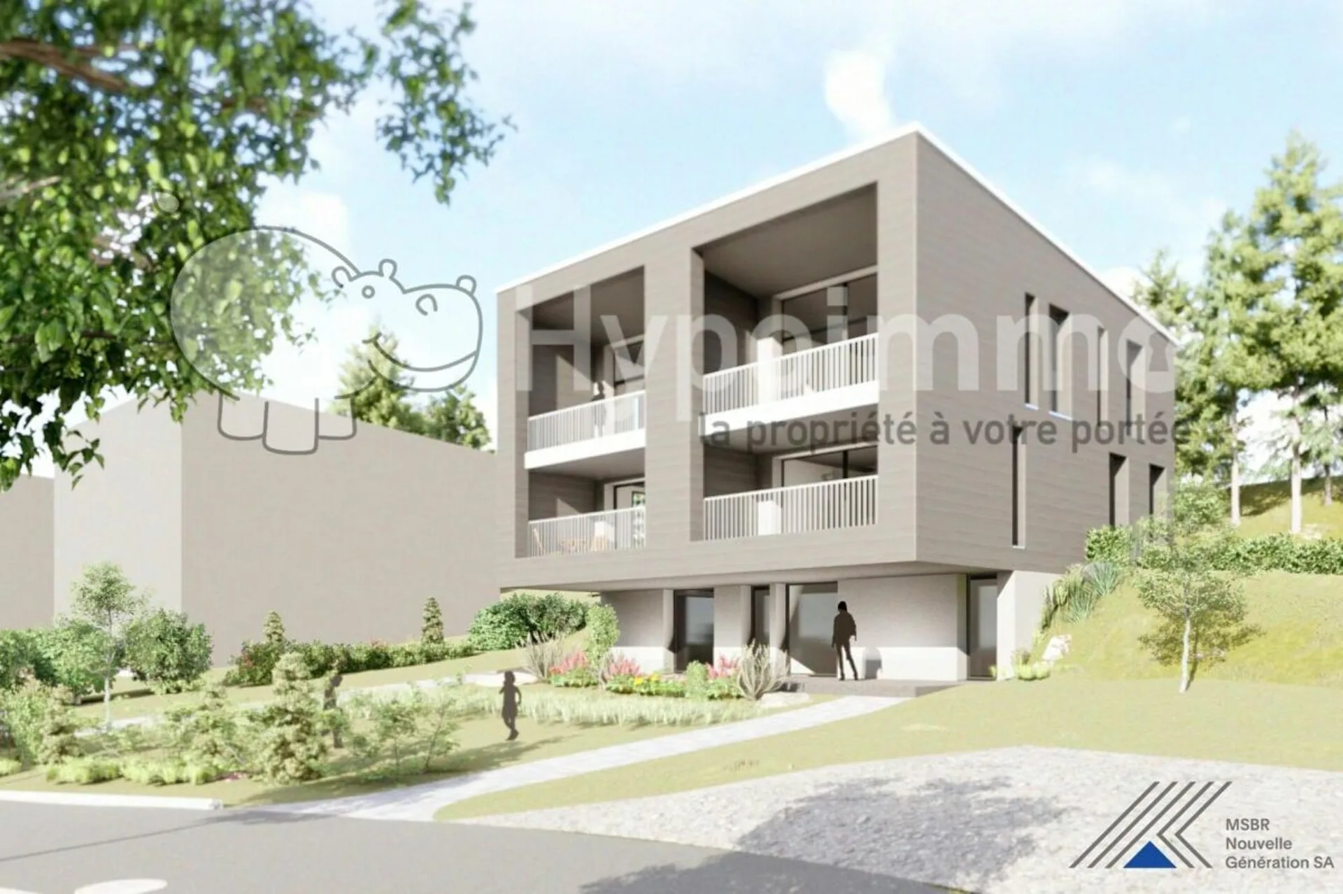 Deux villas mitoyennes Minergie à construire