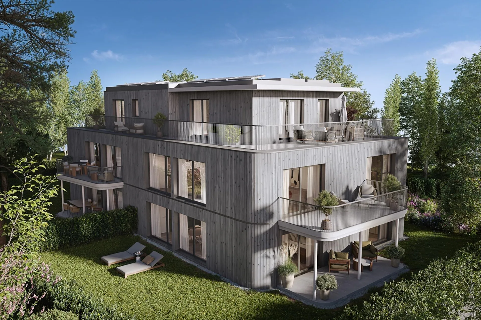 5 pièces en attique avec terrasse de 78 m²