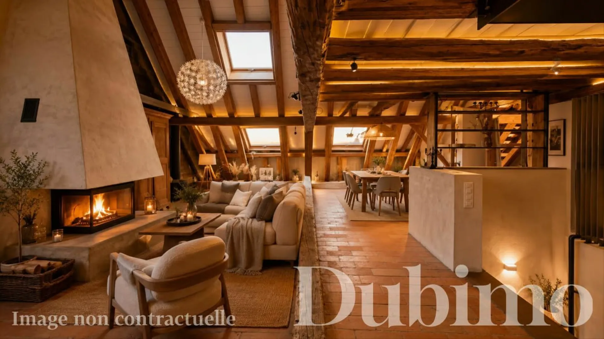 DUPLEX AVEC COMBLES AMÉNAGÉS ENTIÉREMENT RÉNOVÉ A CREMIN (LUCENS)