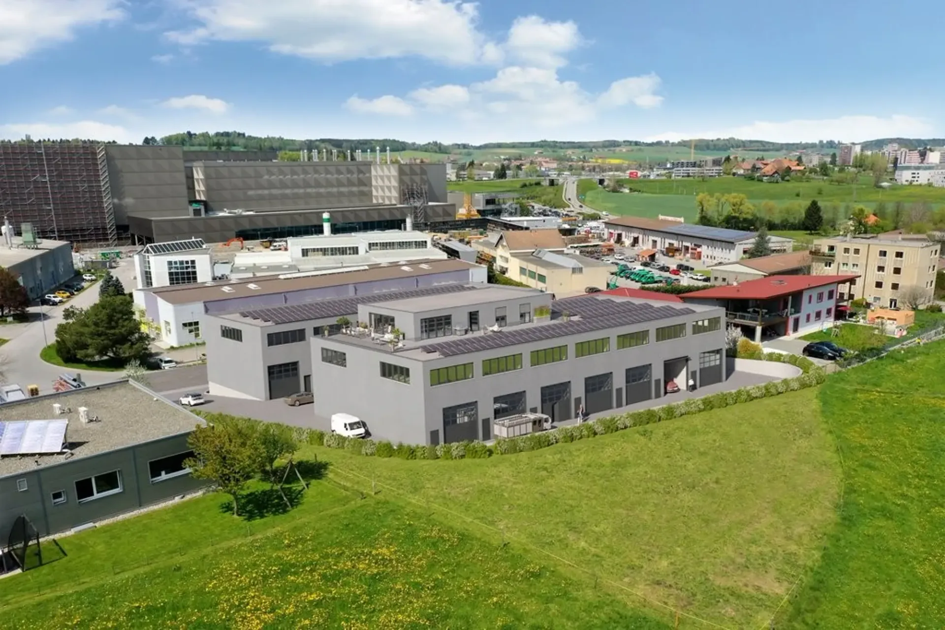 ROMONT - Industriehallen mit Mezzanine