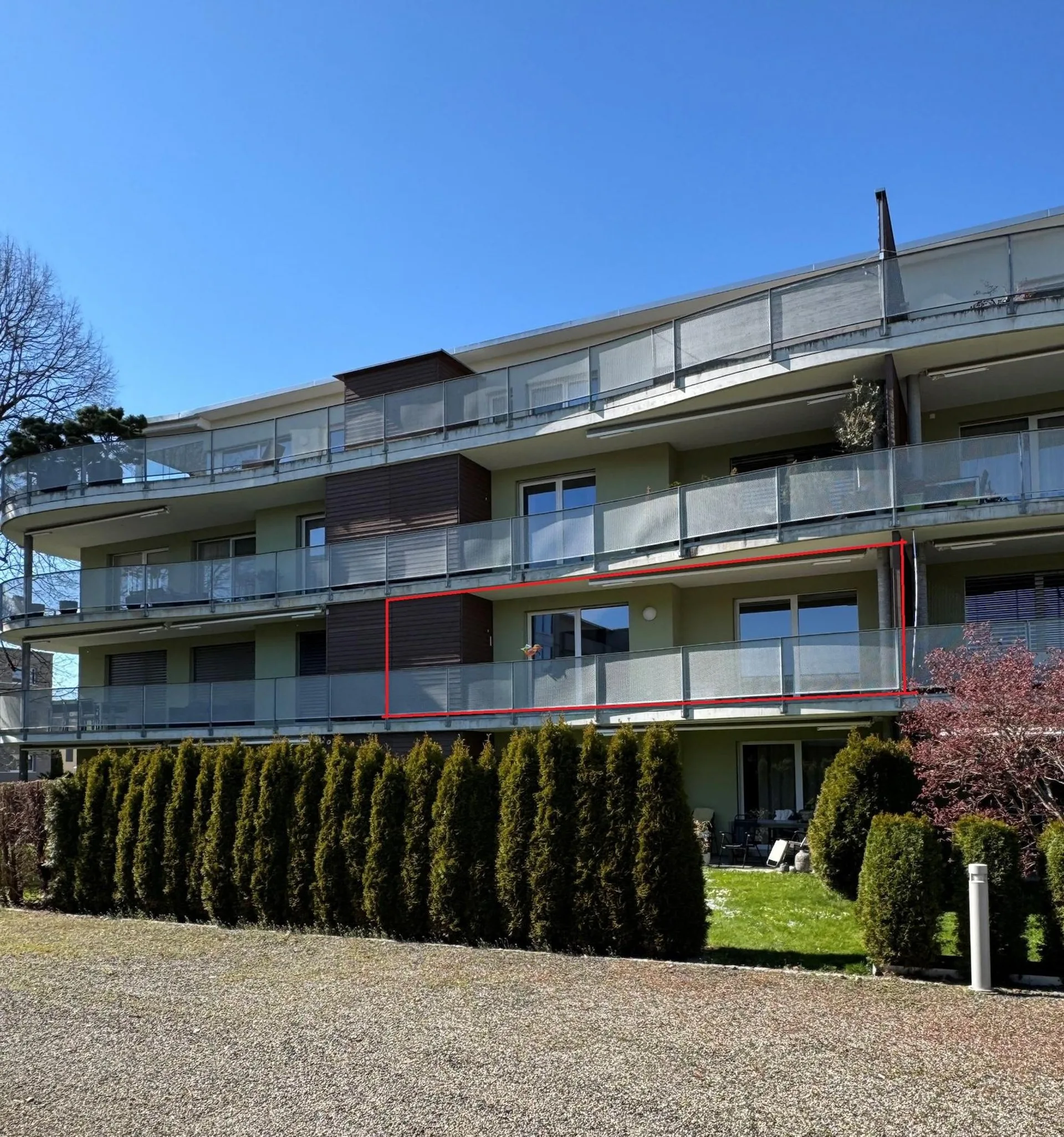 Moderne 31/2-Zimmer-Wohnung in Gossau mit zwei Balkone