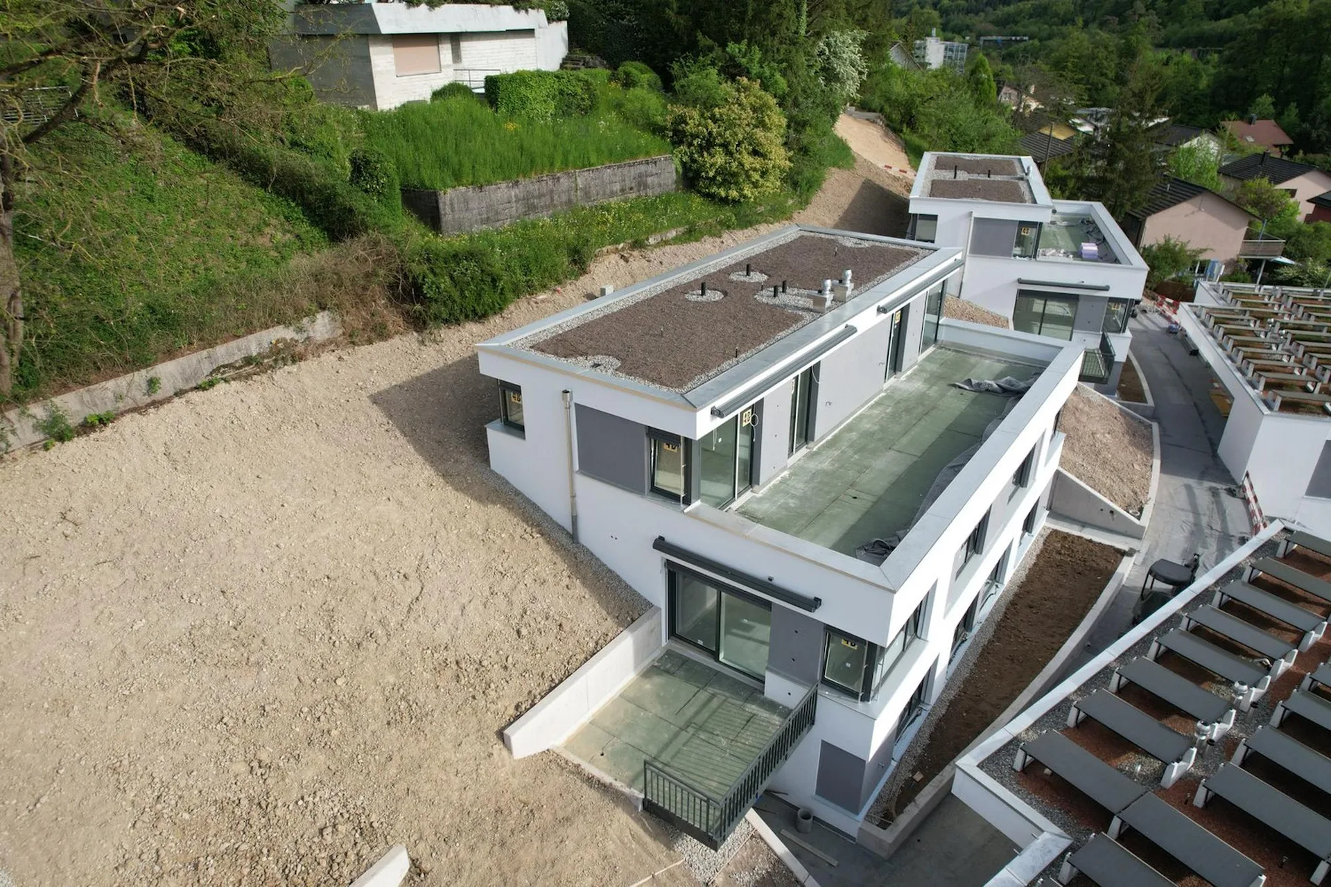 Modern city house with a view and rooftop terrace