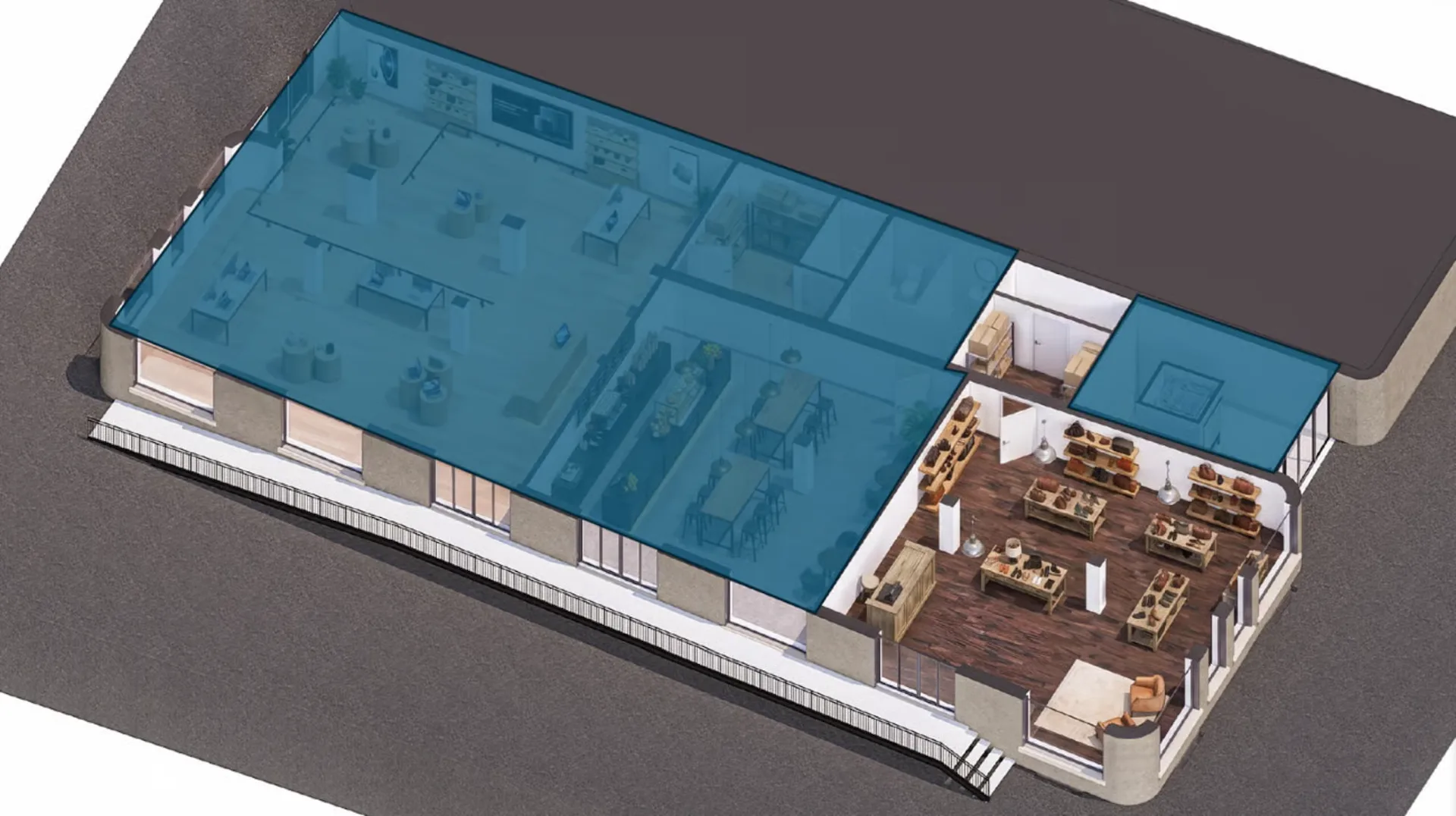 Strategische Gewerbefläche im Zentrum des Flon - 126m2