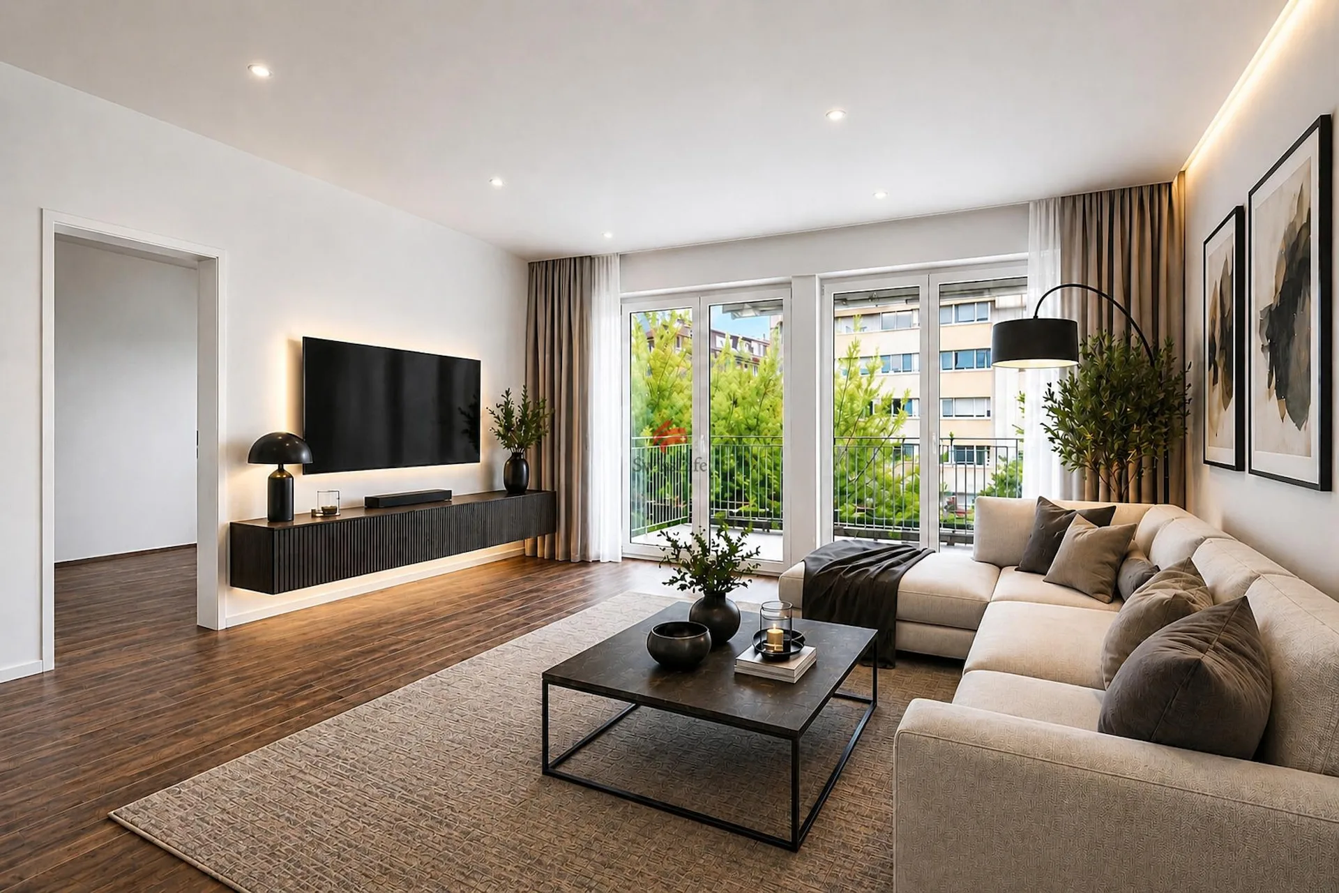 Endlich zuhause, direkt am Rhein