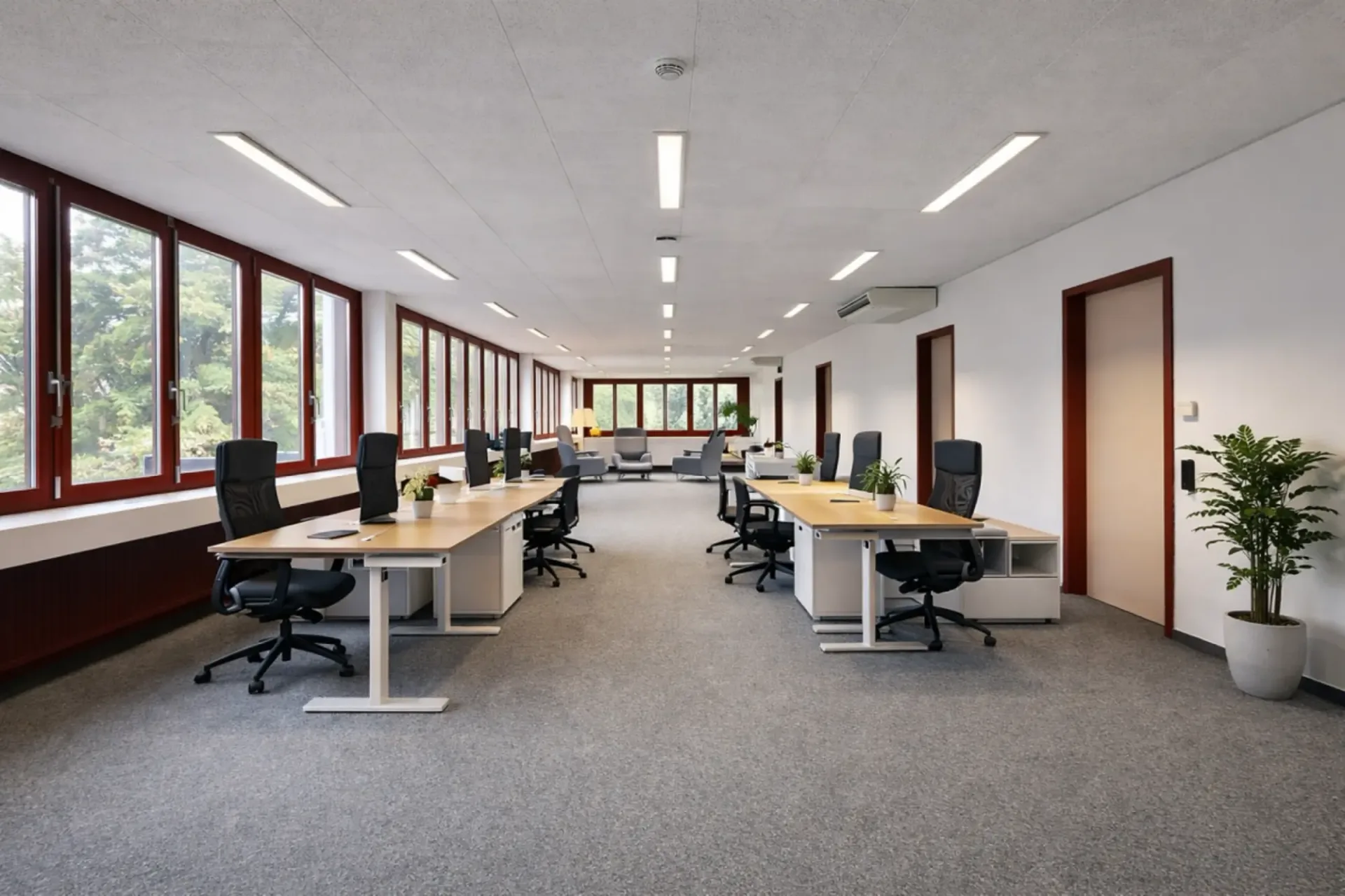 Büros mit viel Licht, plug and play mit Rampe für Behinderte!