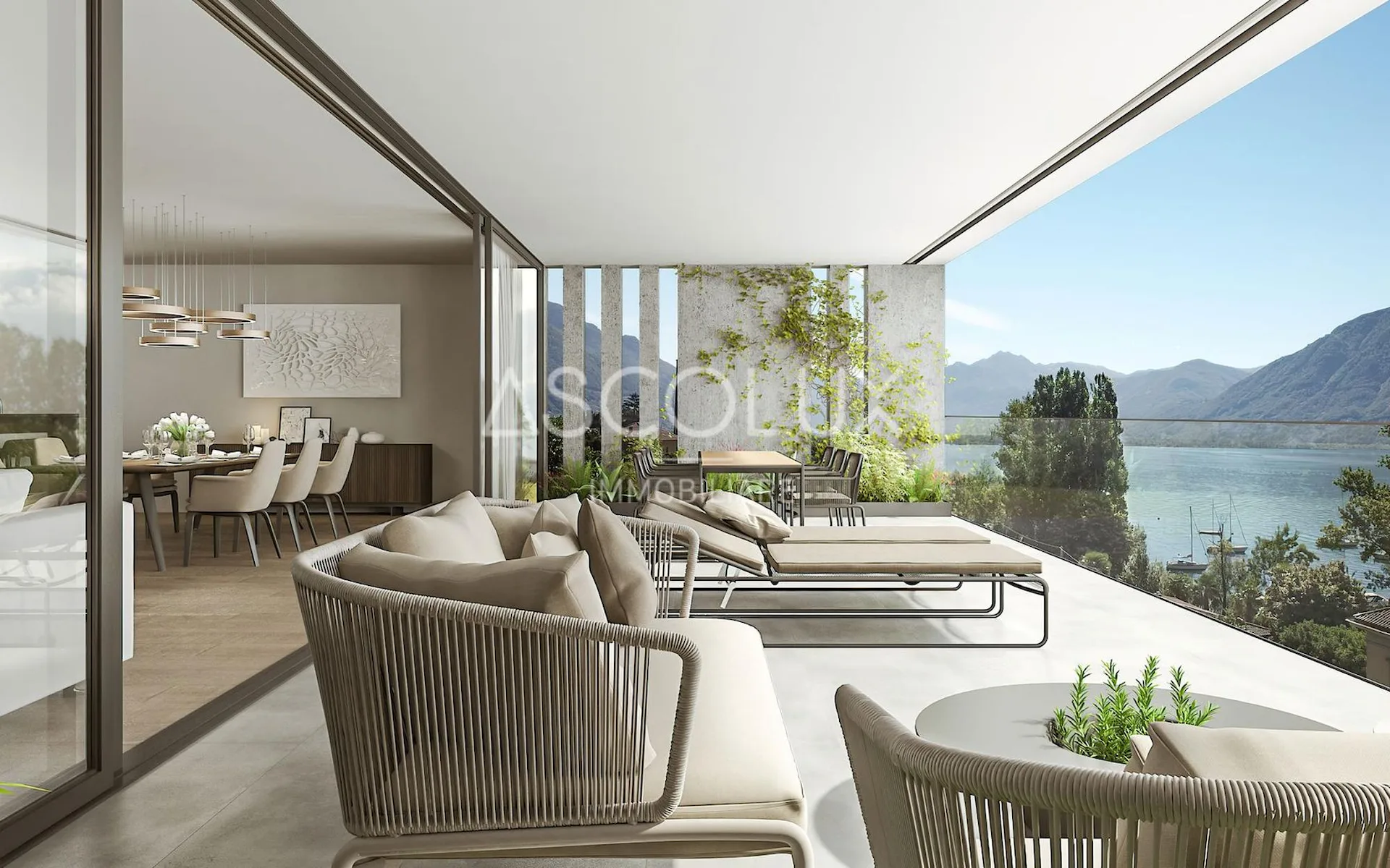 Eleganz, Design und Luxus: Geräumige 4,5-Zimmer-Wohnung mit Terrasse und herrlichem Seeblick
