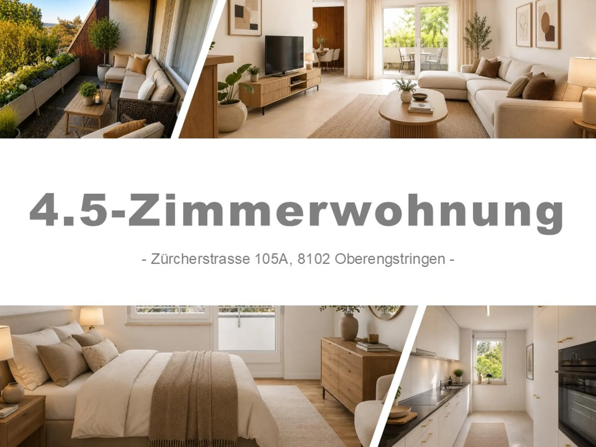 Appartement moderne 4.5 pièces avec vue à Oberengstringen – disponible immédiatement