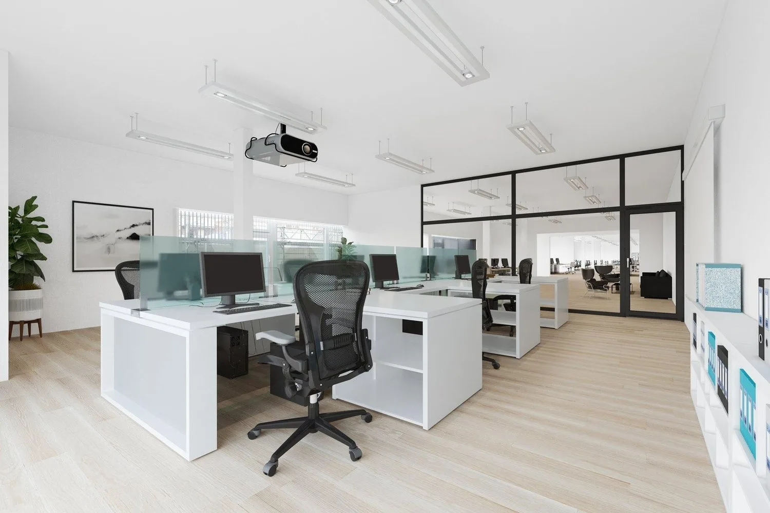 Espaces commerciaux neufs devant la gare