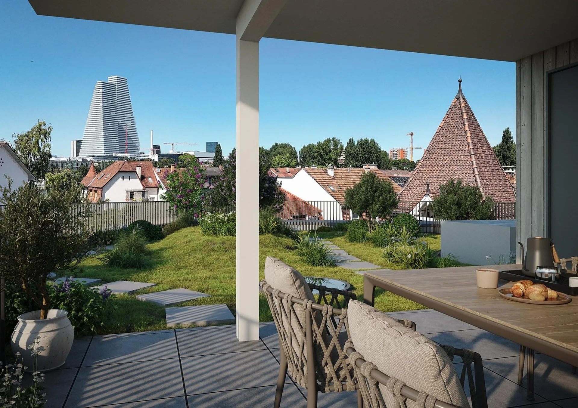 Exklusive Attikawohnung mit 165 m² privater Dachterrasse & Dachgarten
