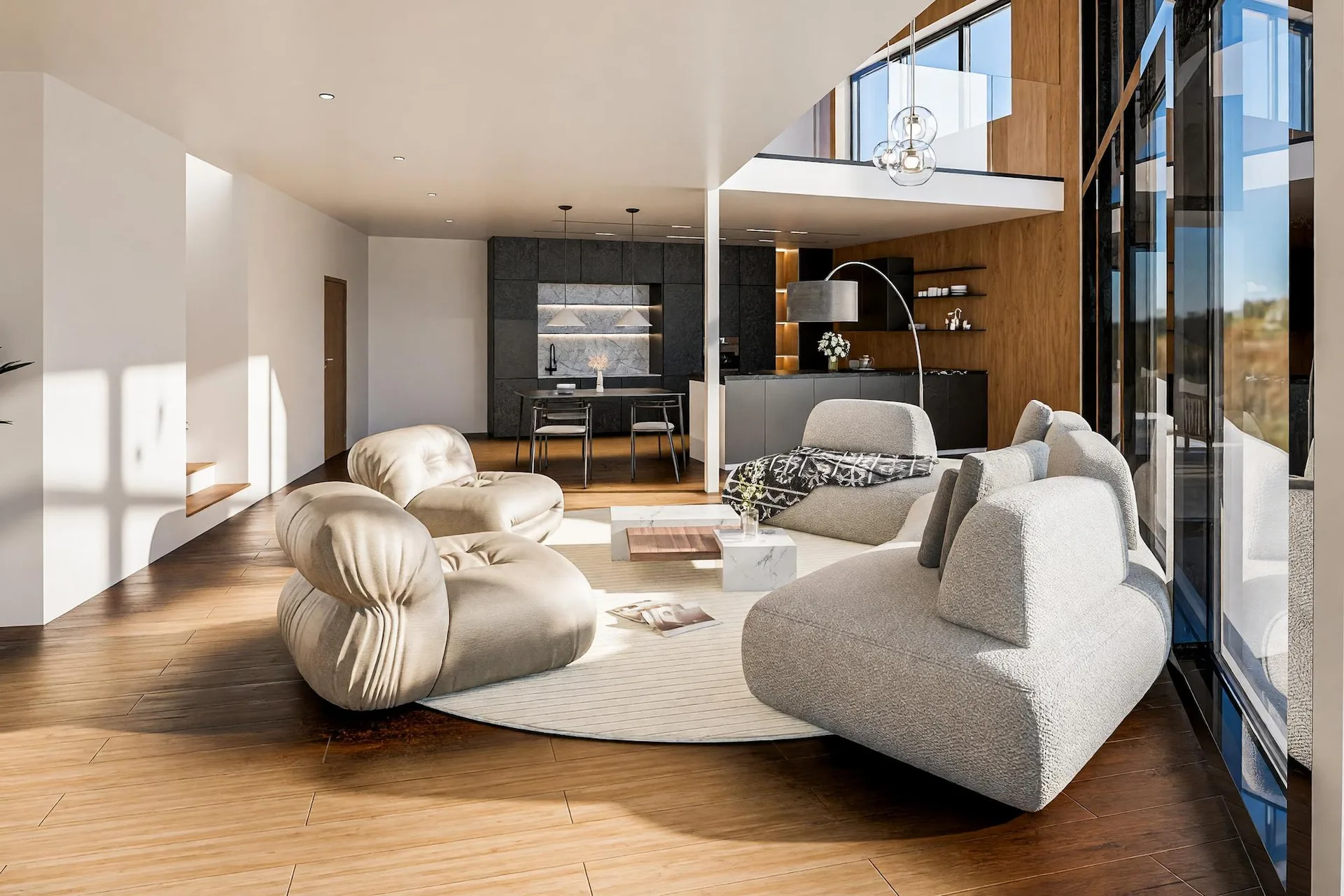 Modern villa with high energy efficiency and private garden