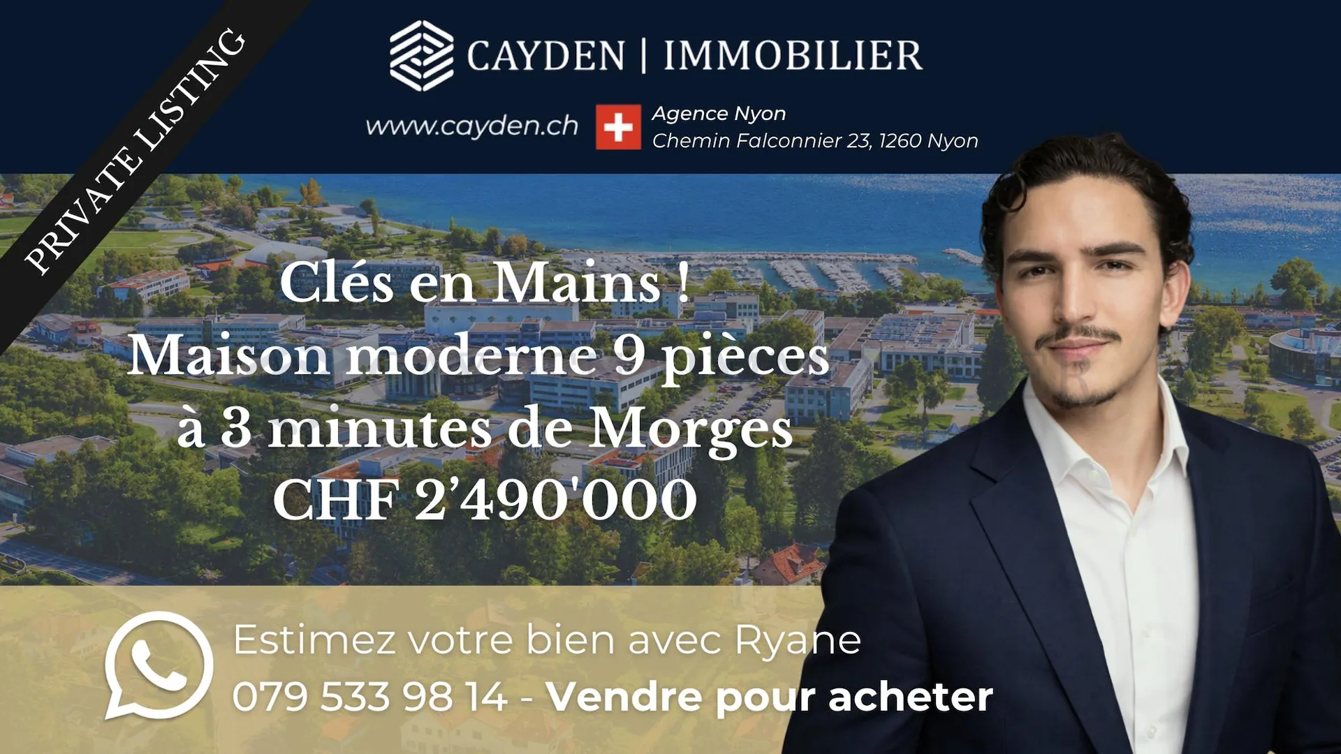 Maison mitoyenne à 3 minutes de Morges !