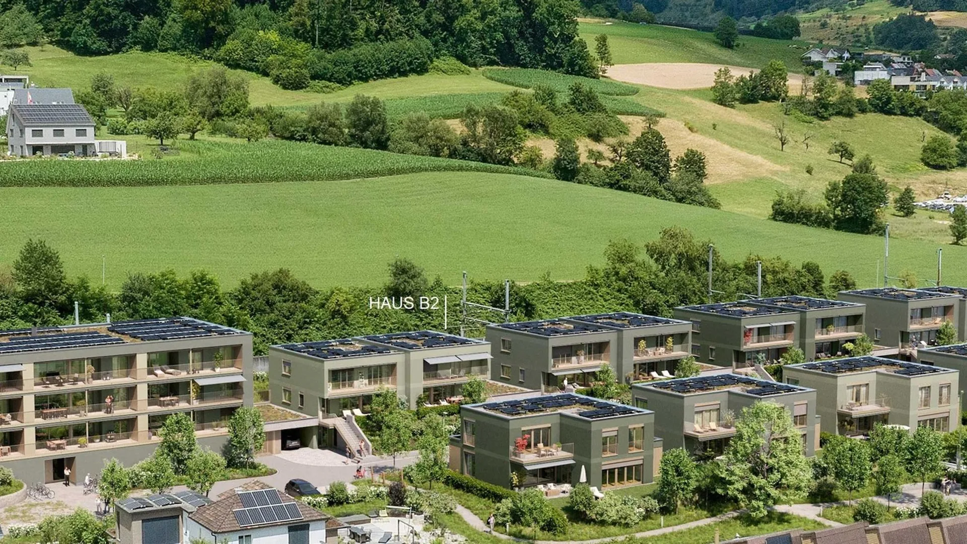Baubewilligtes Projekt Gemsacker: 5.5-Zimmer-Doppelhaus B8