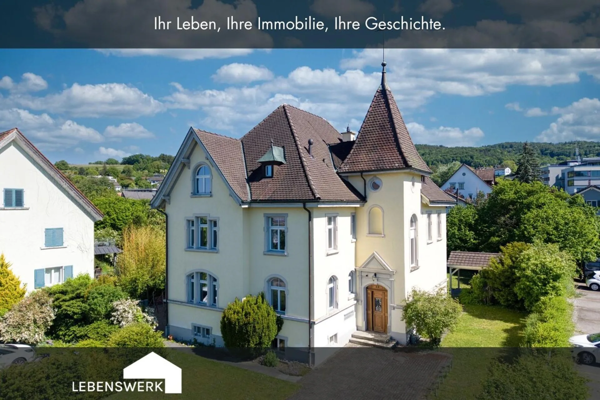 Schlossflair am Untersee. Historische Jugendstil-Villa mit 3 Wohnungen