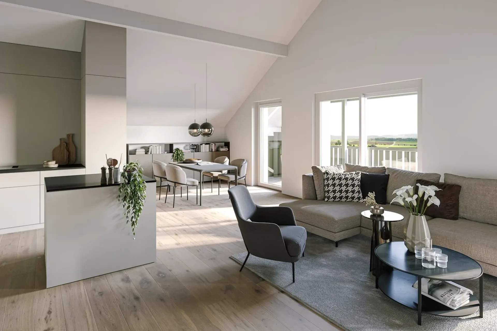 Moderne 2.5-Zimmer-Neubau-Wohnung in Dörf­lingen