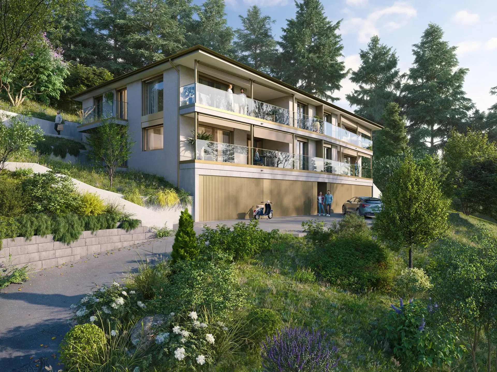 Außergewöhnliche Aussicht, modernes Apartment
